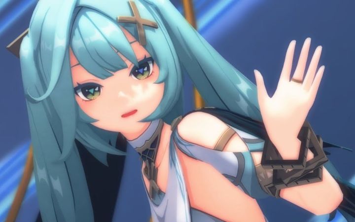 【原神MMD】帝国少女【珐露珊】【搬运】截图