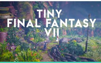 当《最终幻想7：重制版》遇上“迷你世界”移轴摄影下的独特视角
