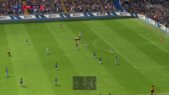 《FIFA 23》停球、传球动作截图
