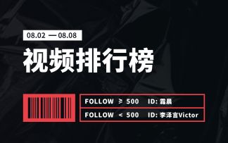 Vyou微你名人榜·视频榜（8.2-8.8）