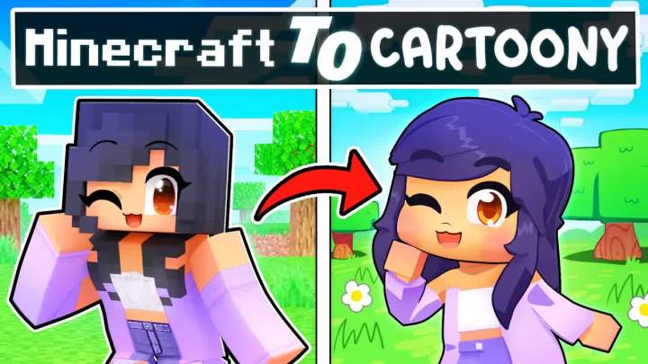 【Aphmau】我的世界，但它得到卡通!截图
