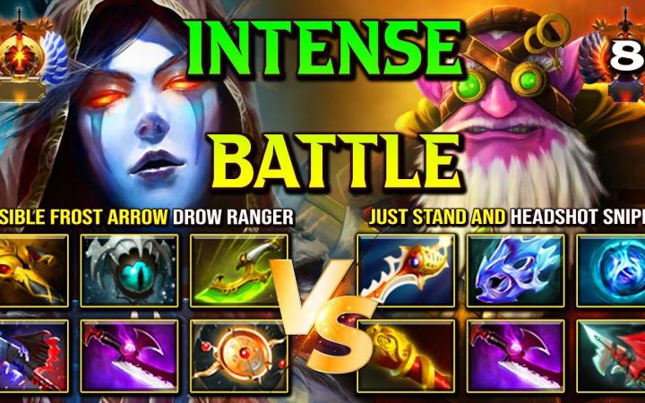 长枪对决！圣剑火枪手VS六神装卓尔游侠【DOTA2】截图