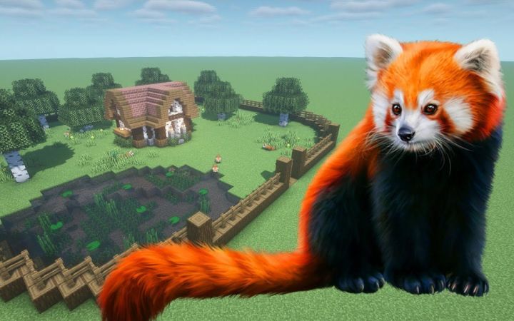 【GamingTurtle】我的世界|小熊猫农场How To Make a Red Panda Farm in Minecraft PE截图