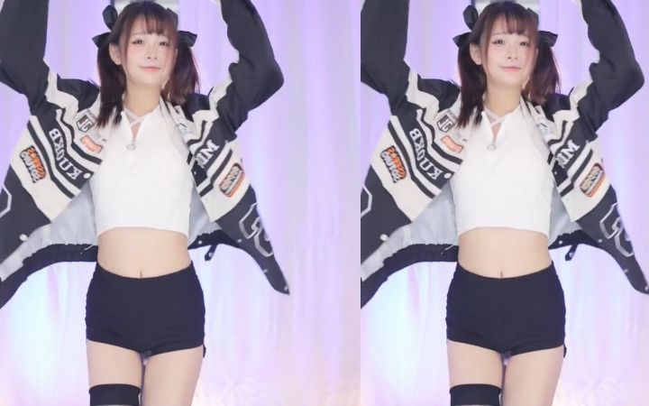 【鱼子酱】《1》黑色常服套装 直播跳舞录屏截图