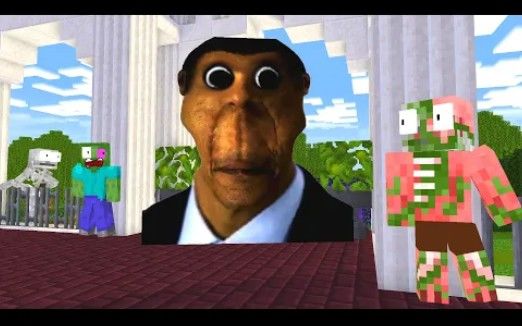 怪物学院1735集丨Obunga Face Challenge丨我的世界动画截图
