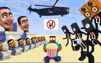 MC怪物学院动画丨马桶人厕所 VS 音响人和监控人的挑战丨我的世界动画