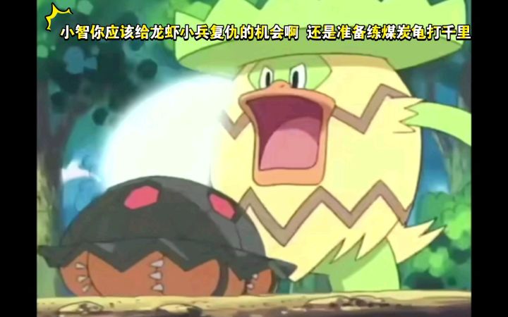 精灵宝可梦 小智你应该给龙虾小兵复仇的机会啊 还是准备练煤炭龟打千里截图