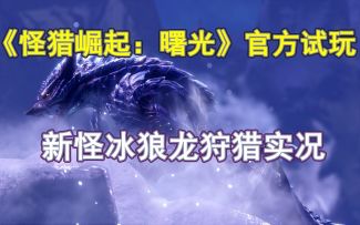 《怪物猎人崛起：曙光》新怪冰狼龙狩猎实机演示【游民首发】
