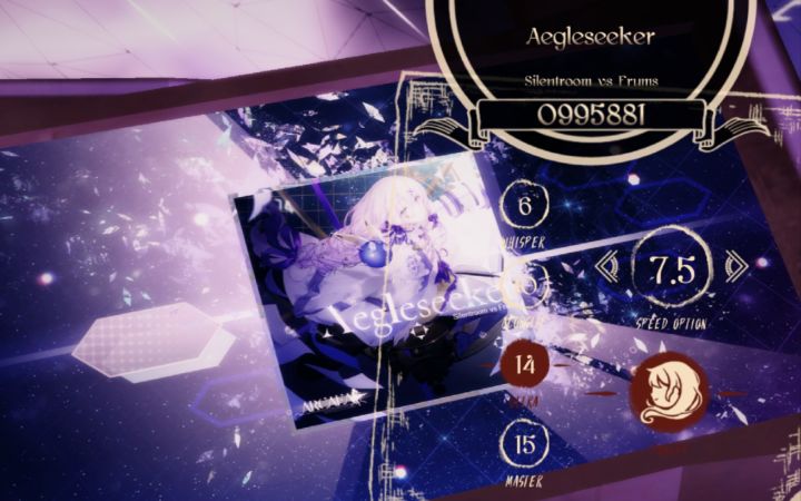 【Lanota】Arc联动异象魔王曲震撼来袭!——《Aegleseeker》 Ultra 14 FC & Master 15 初见截图