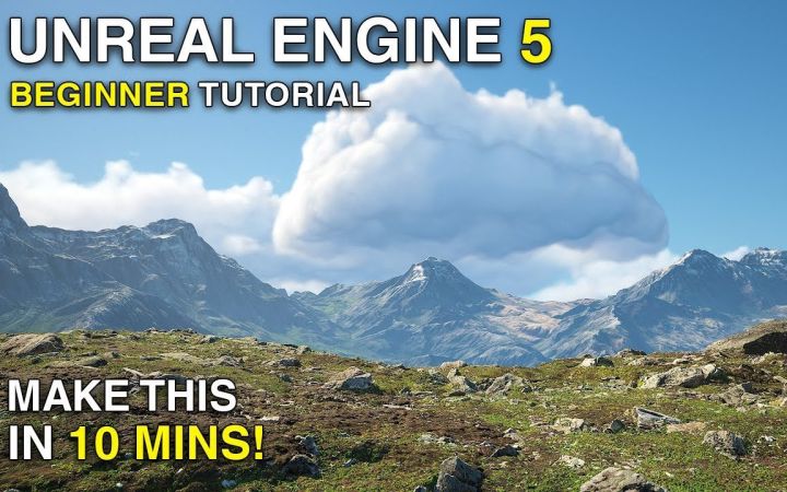 [UE5初学者教程] 草原山脉环境的创建截图