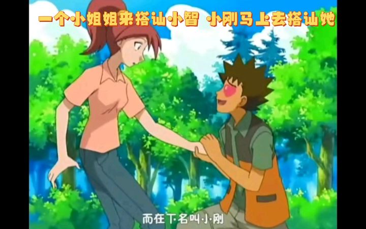 精灵宝可梦 一个小姐姐来搭讪小智 小刚马上去搭讪她截图