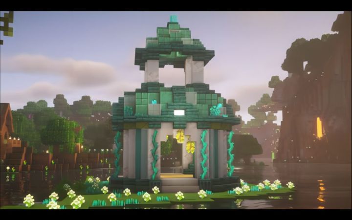 【Minecraft】建造一座观景亭截图