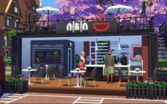 【模拟人生4速建|搬运|附链接|20×15|nocc】COZY CAFE截图