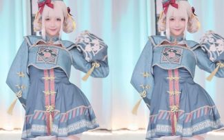 【鱼子酱】《叮叮当当舞》小僵尸套装 马赛克画质 直播跳舞录屏