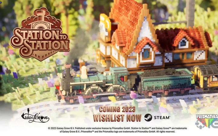 可爱治愈沙盒!体素经营火车帝国《Station to Station》预计2023年内推出截图