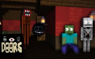 怪物学院第1823集丨roblox Doors Horror Challenge丨我的世界动画