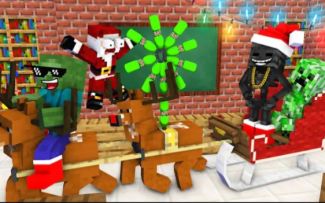 怪物学院第1860集丨Christmas Botte Flip Challenge丨我的世界动画