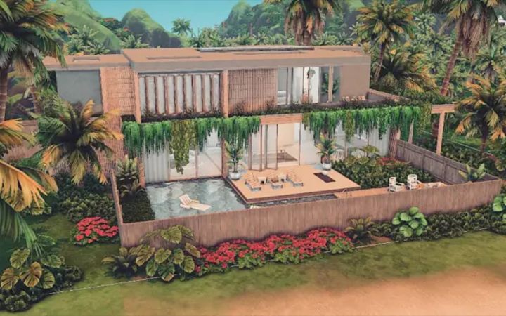 【模拟人生4速建|搬运|附链接|nocc】Earthy beach house截图