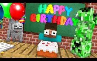 MC怪物学院动画丨herobrine Birthday Party Challenge丨我的世界动画