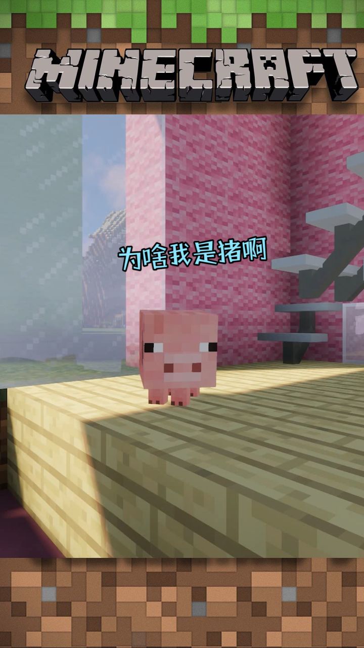吾王him之小新又双叒成猪仔了 @爱摸鱼的王多鱼  #mc不灭  #我的世界截图