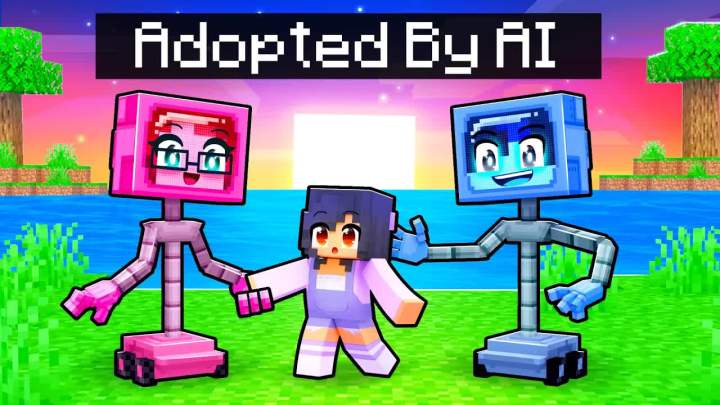 【Aphmau】在 Minecraft 中被 AI 采用！截图