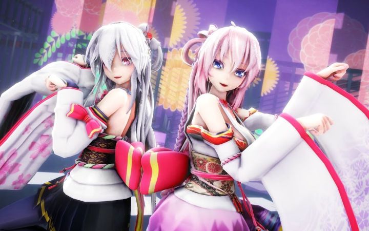 【MMD】来起舞吧【Luka×Haku】【搬运】截图