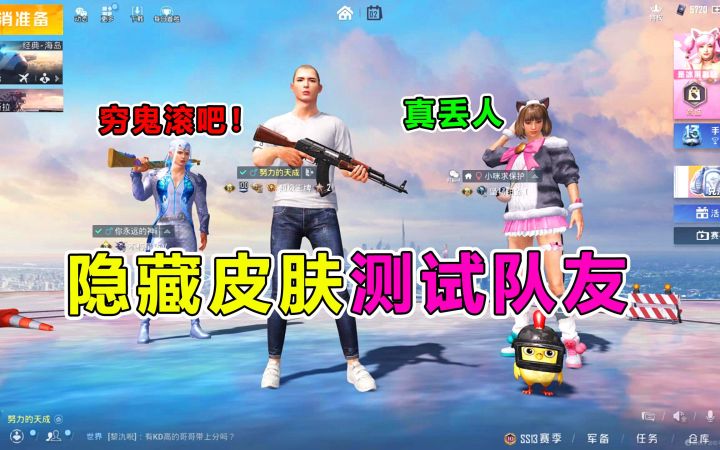 故意隐藏皮肤测试队友,却被路人疯狂羞辱!你们也配?截图