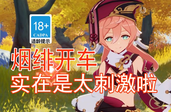 【原神歪传】烟绯开车 实在是太刺激啦#无限视频创作月#截图