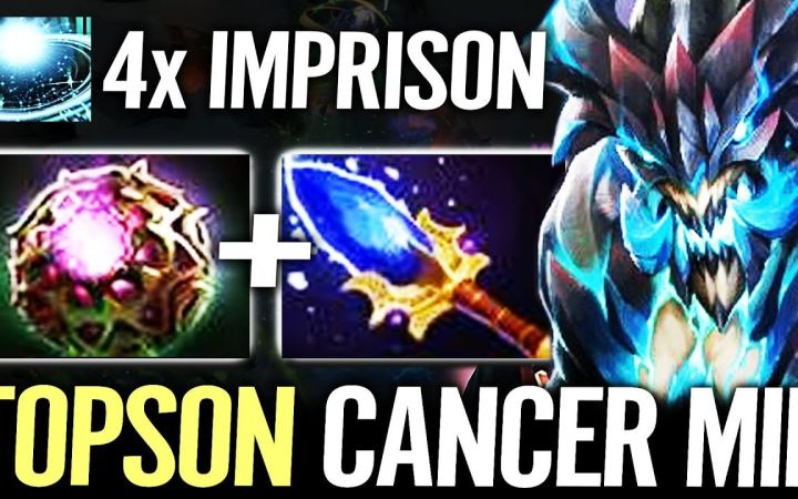 TOPSON中单黑鸟，玲珑心+刷新球VS哈斯卡的效果？【DOTA2】截图