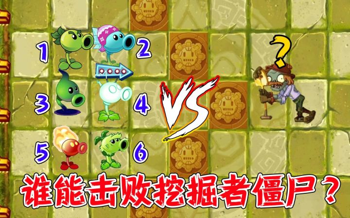植物大战僵尸2:当6种豌豆使用大招,谁能击败挖掘者僵尸?截图