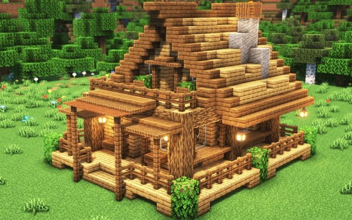【Minecraft】简约实用的小屋截图