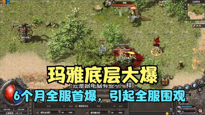 热血传奇:6个月了玛雅底层出大货了,爆出的东西引起全服围观截图