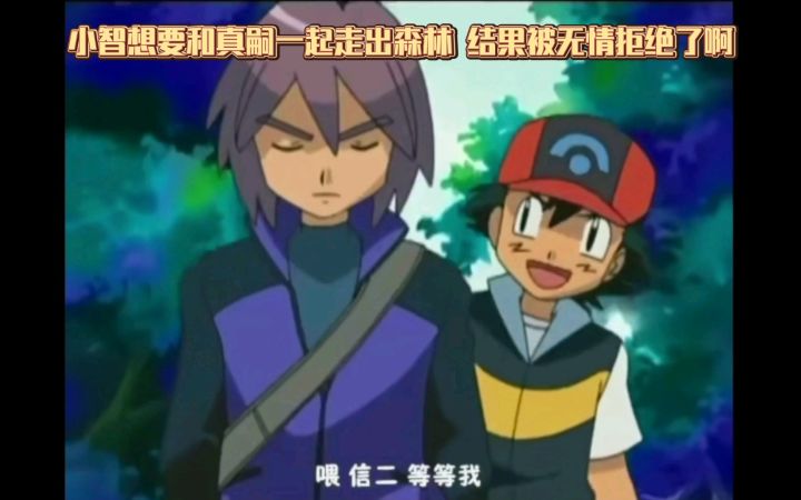 精灵宝可梦 小智想要和真嗣一起走出森林 结果被无情拒绝了啊截图
