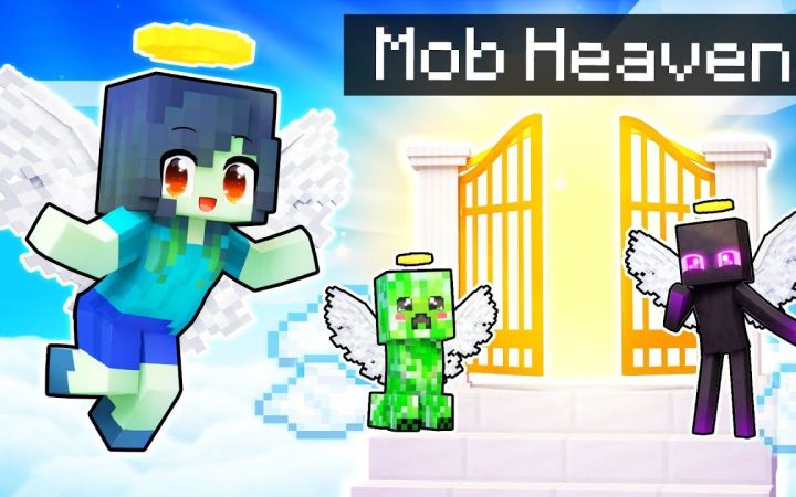 【Aphmau】我的世界|所有人一起去天堂All MOBS Go to HEAVEN In Minecraft!截图