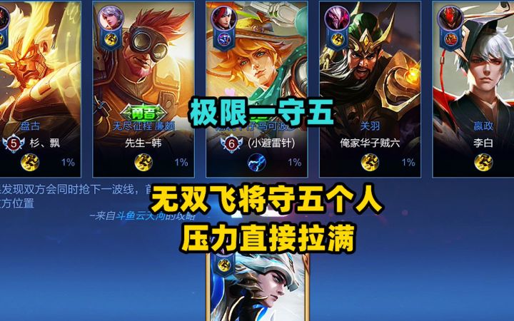 极限一守五:用马超无双飞将守五个人,压力直接拉满!截图