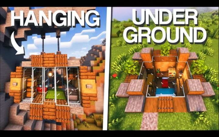 【Minecraft】3种简易的生存基地截图