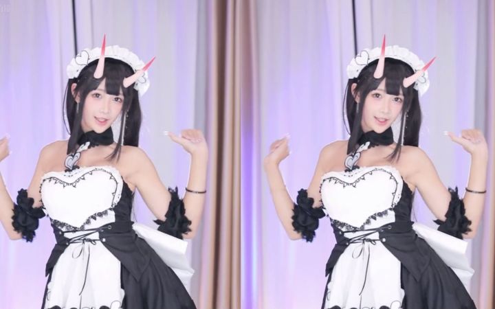 【鱼子酱】《Thumbs Up》 能代女仆限定 直播跳舞录屏截图