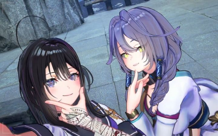 美少女刀剑动作《武士少女》角色“刃钢”演示视频截图