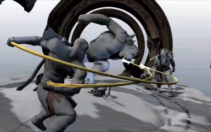 来自战神动画师一段有趣的练习截图