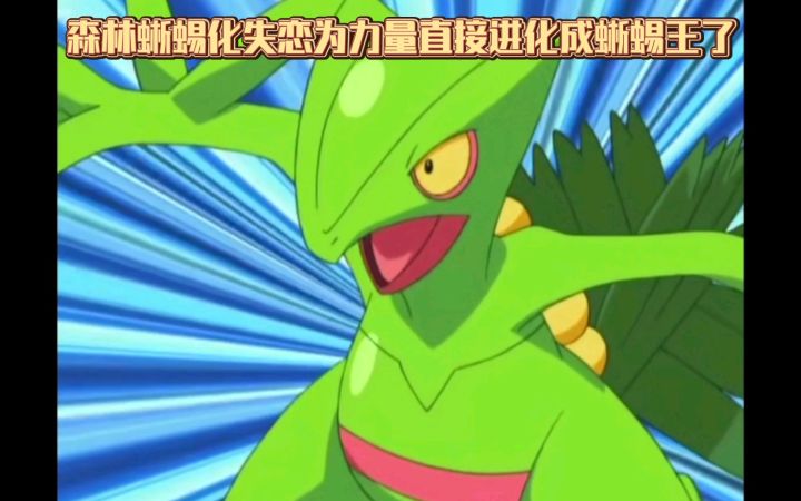 精灵宝可梦 森林蜥蜴化失恋为力量直接进化成蜥蜴王了截图