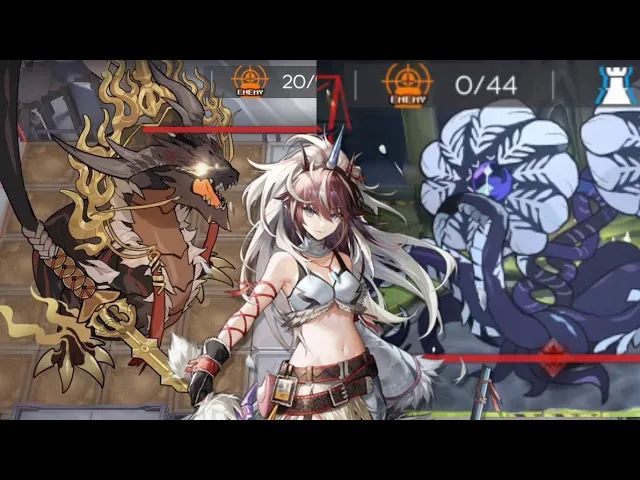 【明日方舟/搬运】麒麟X夜刀 vs 所有大型boss!截图