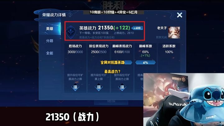 给了我对抗路,不一打五说得过去?两万一千分老夫子拿下!截图