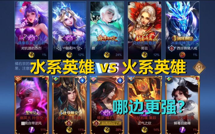 擂台赛:水系英雄vs火系英雄,甄姬靠拉扯单杀了云樱,哪边更强?截图