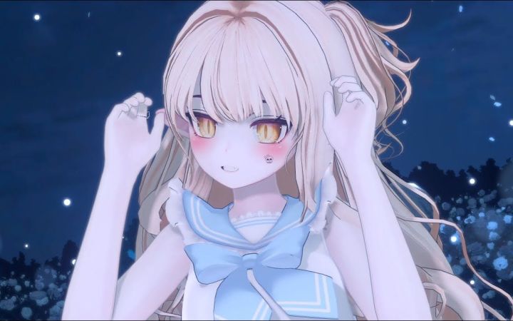 【VRChatMMD】みきとP - 刹那プラス (Cover by 鹿乃)【搬运】截图