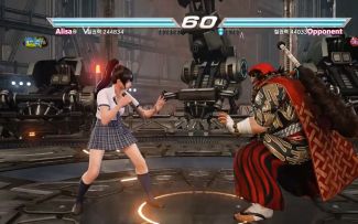 《铁拳7》学生装州光小姐姐VS严龙