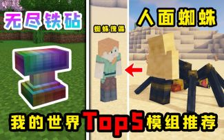 我的世界Top5：重达1000吨的无尽铁砧！瞬间秒杀一切生物！
