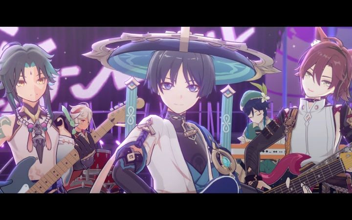 【原神MMD】 ROKI【温迪&魈&万叶&平藏&流浪者】【搬运】截图