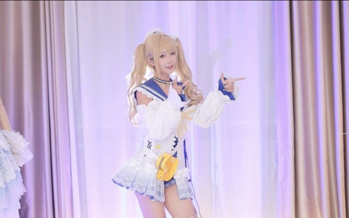 【鱼子酱】《染上你的颜色》泳装芭芭拉限定 直播跳舞录屏截图