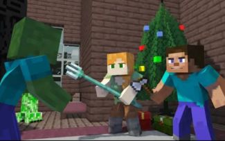 怪物学院第1844集丨抢回圣诞树丨我的世界动画