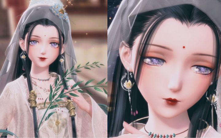 [闪耀暖暖]有何不可见观音！仿西游记里的观音菩萨！截图